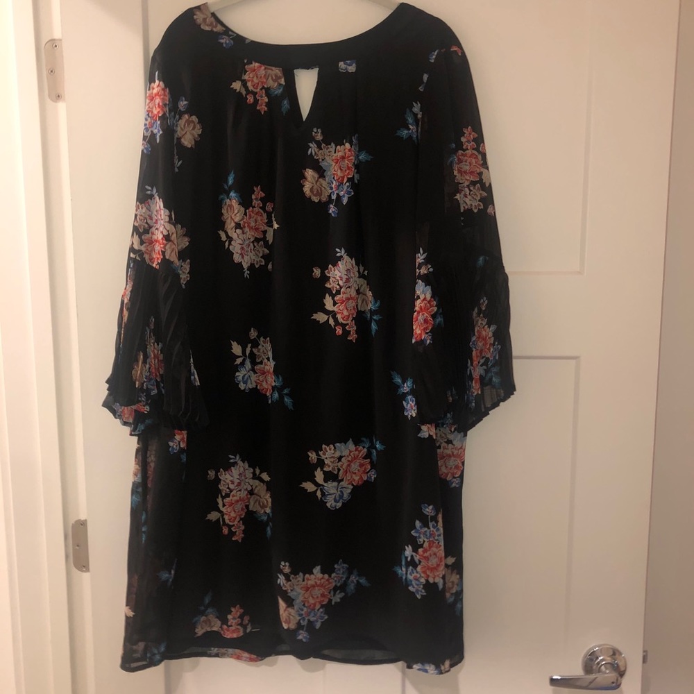 Black floral dress